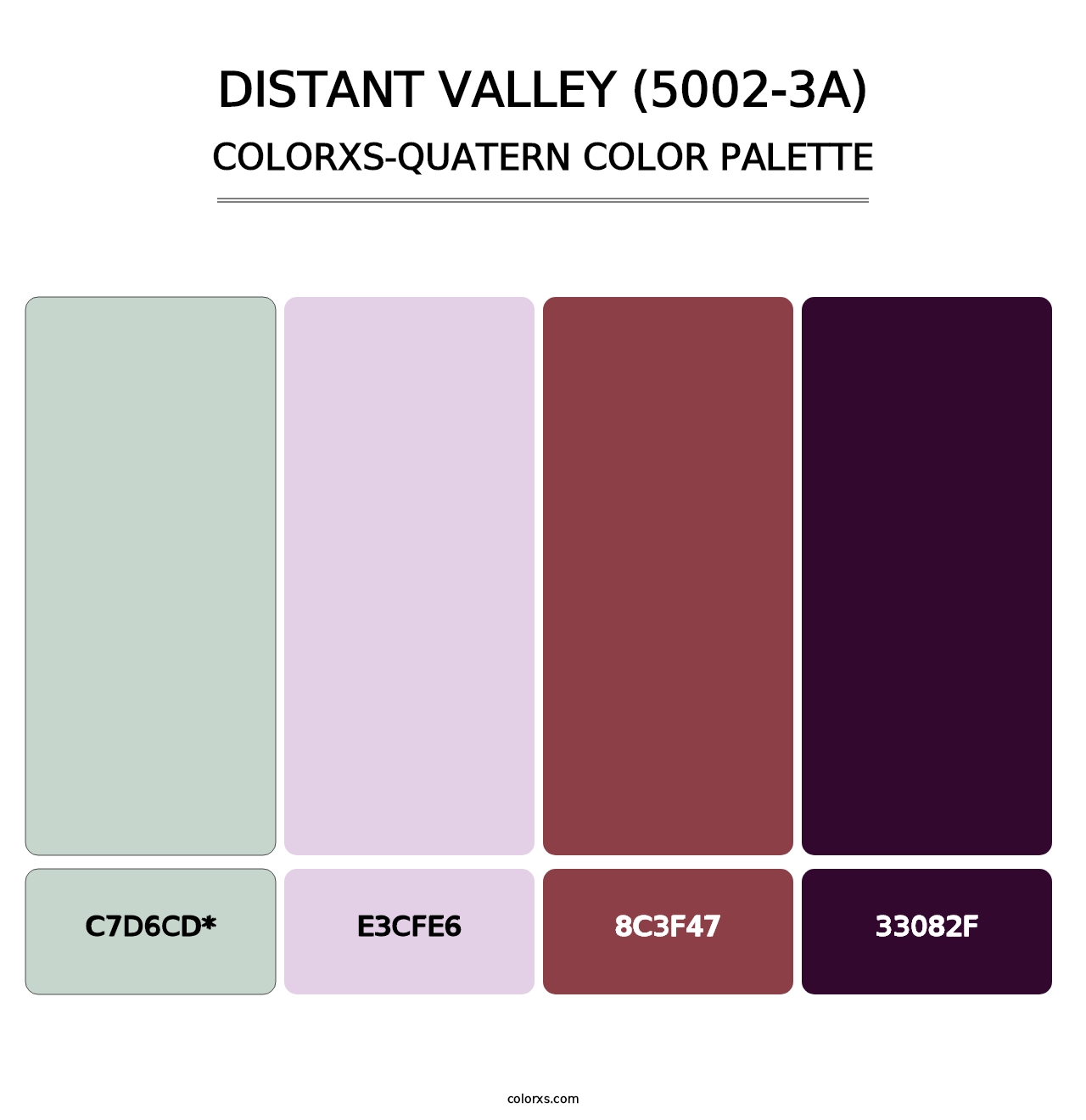 Distant Valley (5002-3A) - Colorxs Quad Palette