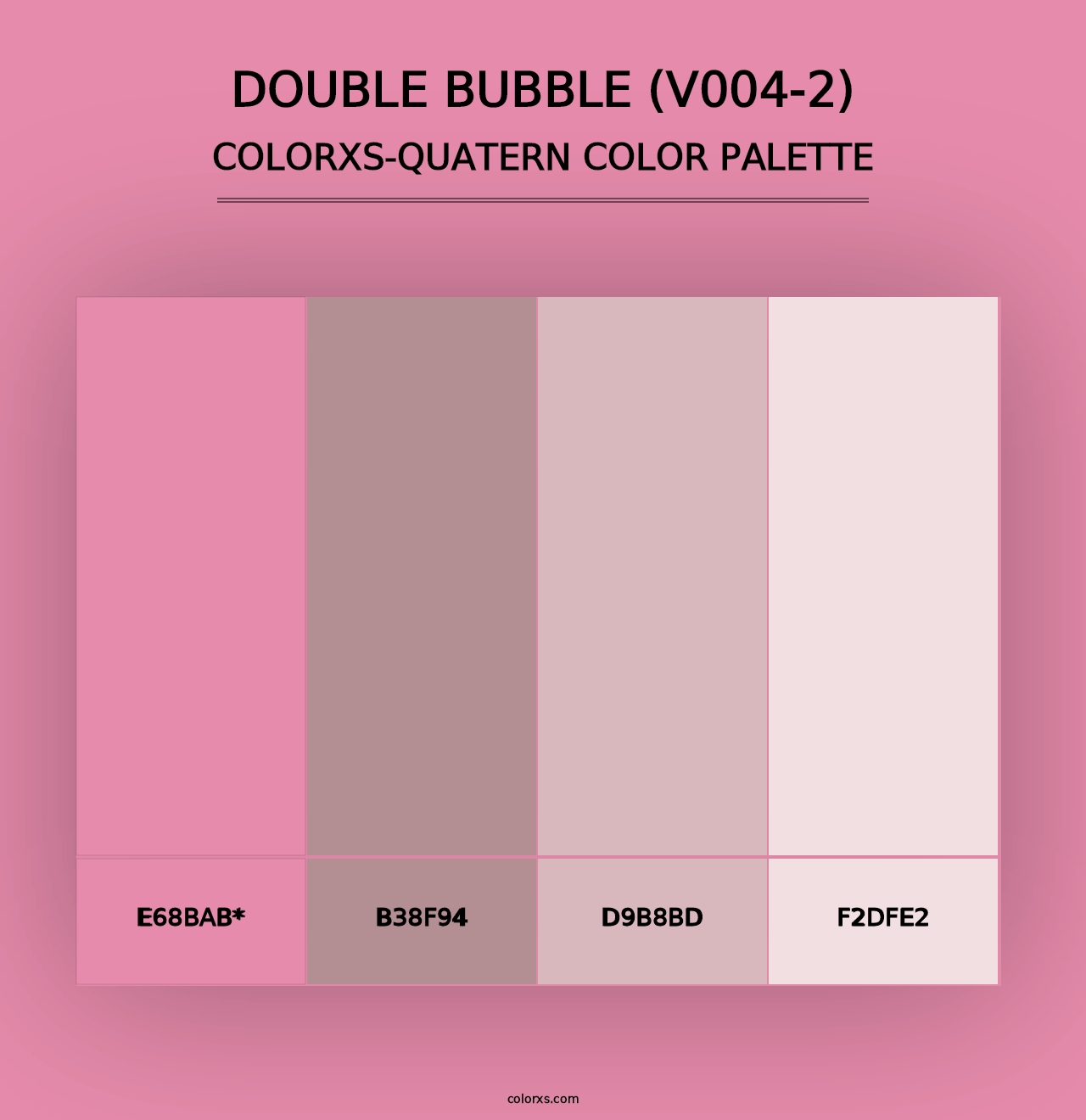 Double Bubble (V004-2) - Colorxs Quad Palette