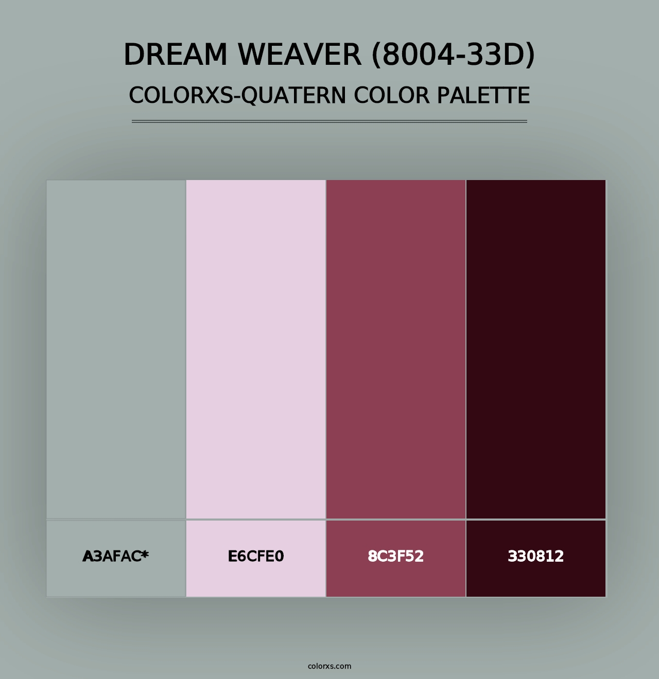 Dream Weaver (8004-33D) - Colorxs Quad Palette