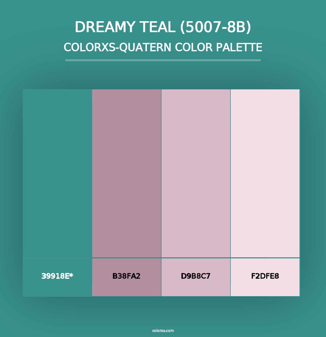 Dreamy Teal (5007-8B) - Colorxs Quad Palette