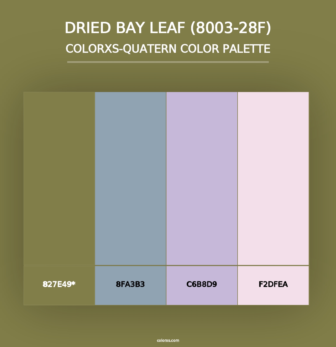 Dried Bay Leaf (8003-28F) - Colorxs Quad Palette