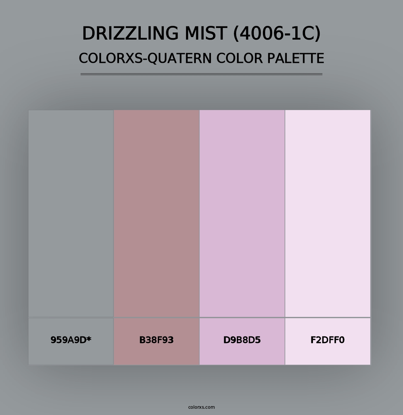 Drizzling Mist (4006-1C) - Colorxs Quad Palette