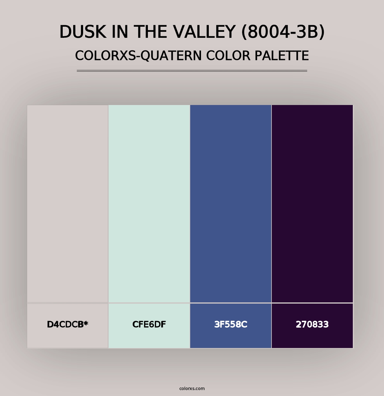 Dusk in the Valley (8004-3B) - Colorxs Quad Palette