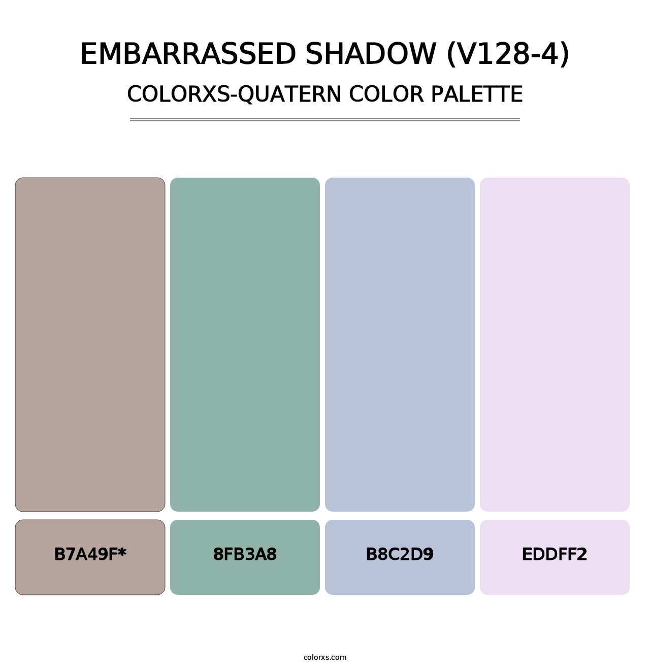 Embarrassed Shadow (V128-4) - Colorxs Quad Palette