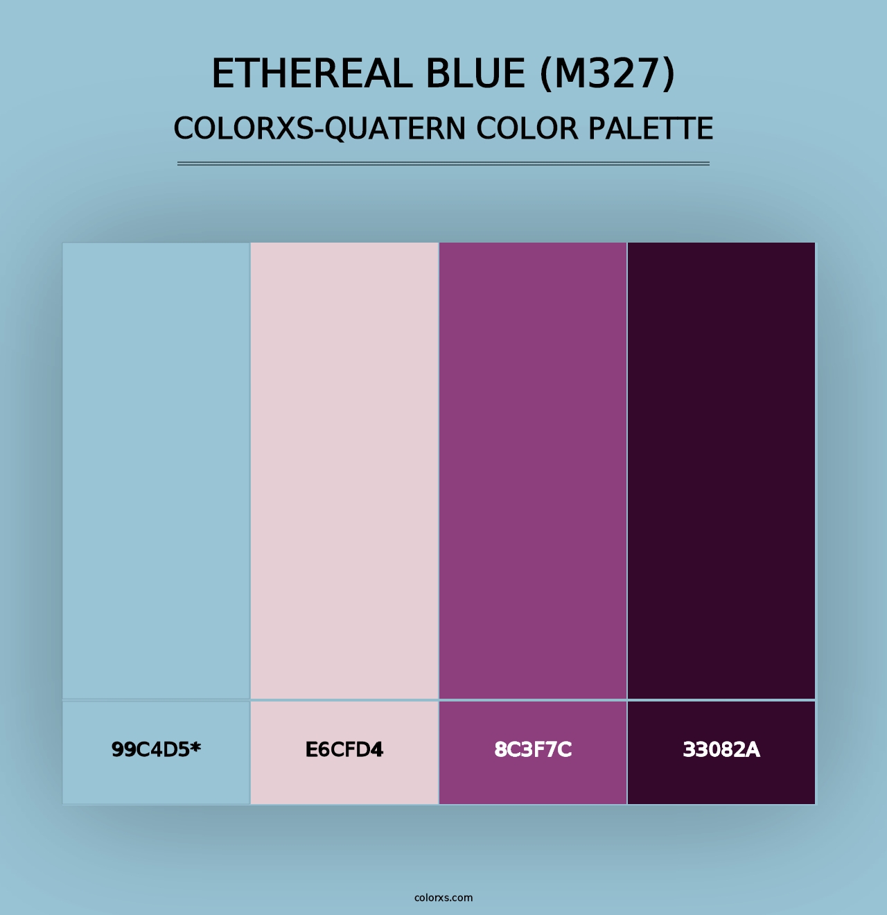 Ethereal Blue (M327) - Colorxs Quad Palette