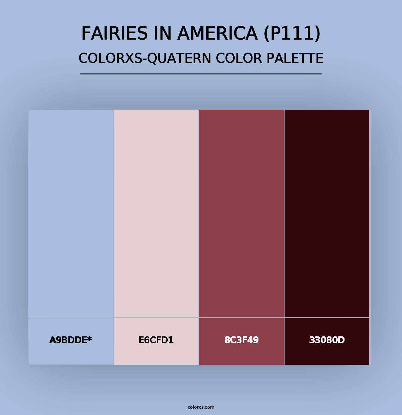 Fairies in America (P111) - Colorxs Quad Palette