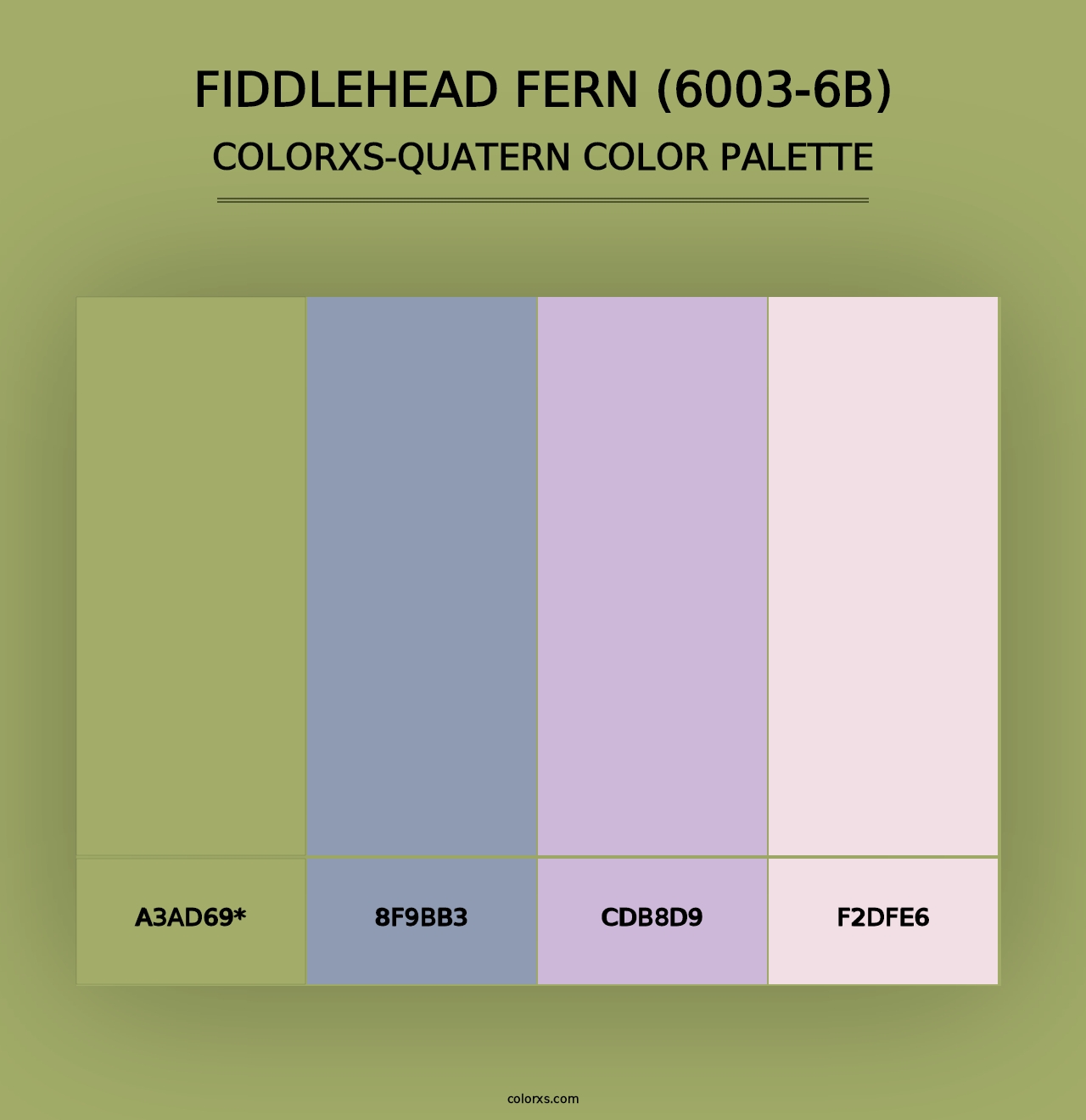 Fiddlehead Fern (6003-6B) - Colorxs Quad Palette