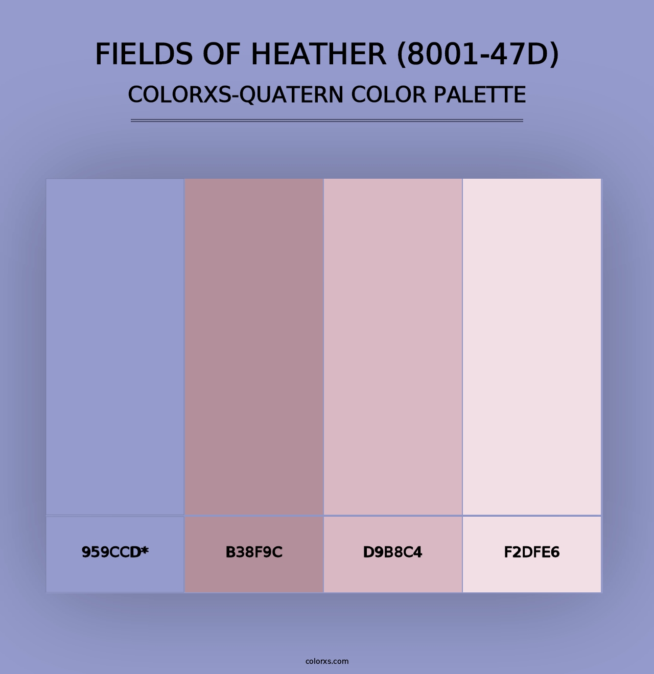 Fields of Heather (8001-47D) - Colorxs Quad Palette