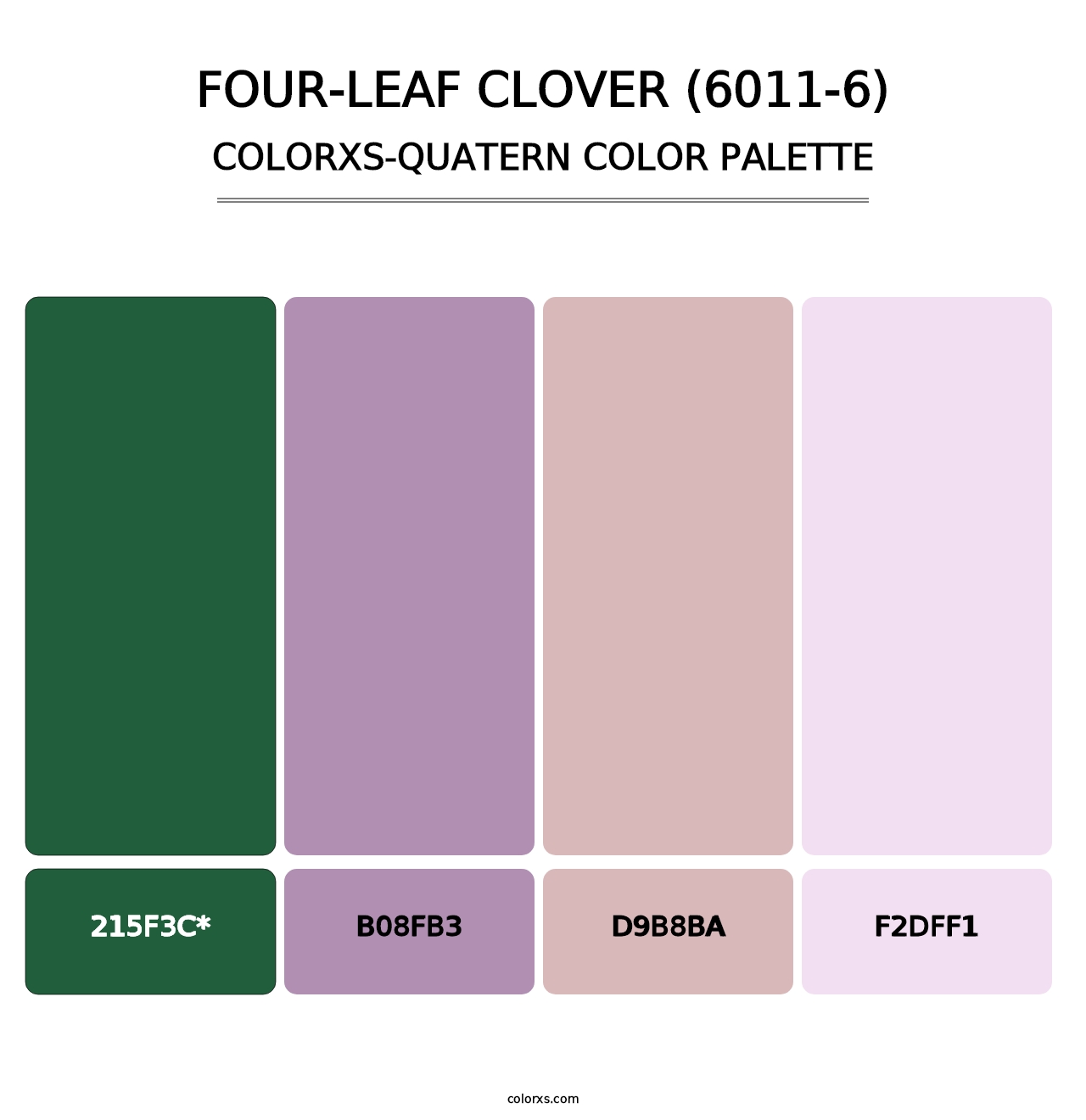 Four-Leaf Clover (6011-6) - Colorxs Quad Palette