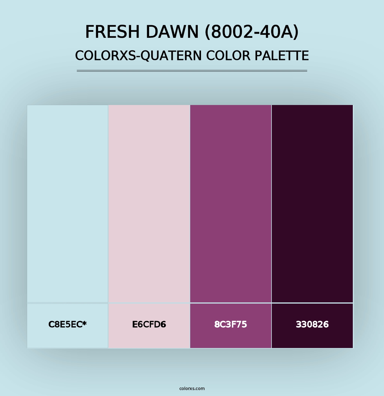 Fresh Dawn (8002-40A) - Colorxs Quad Palette