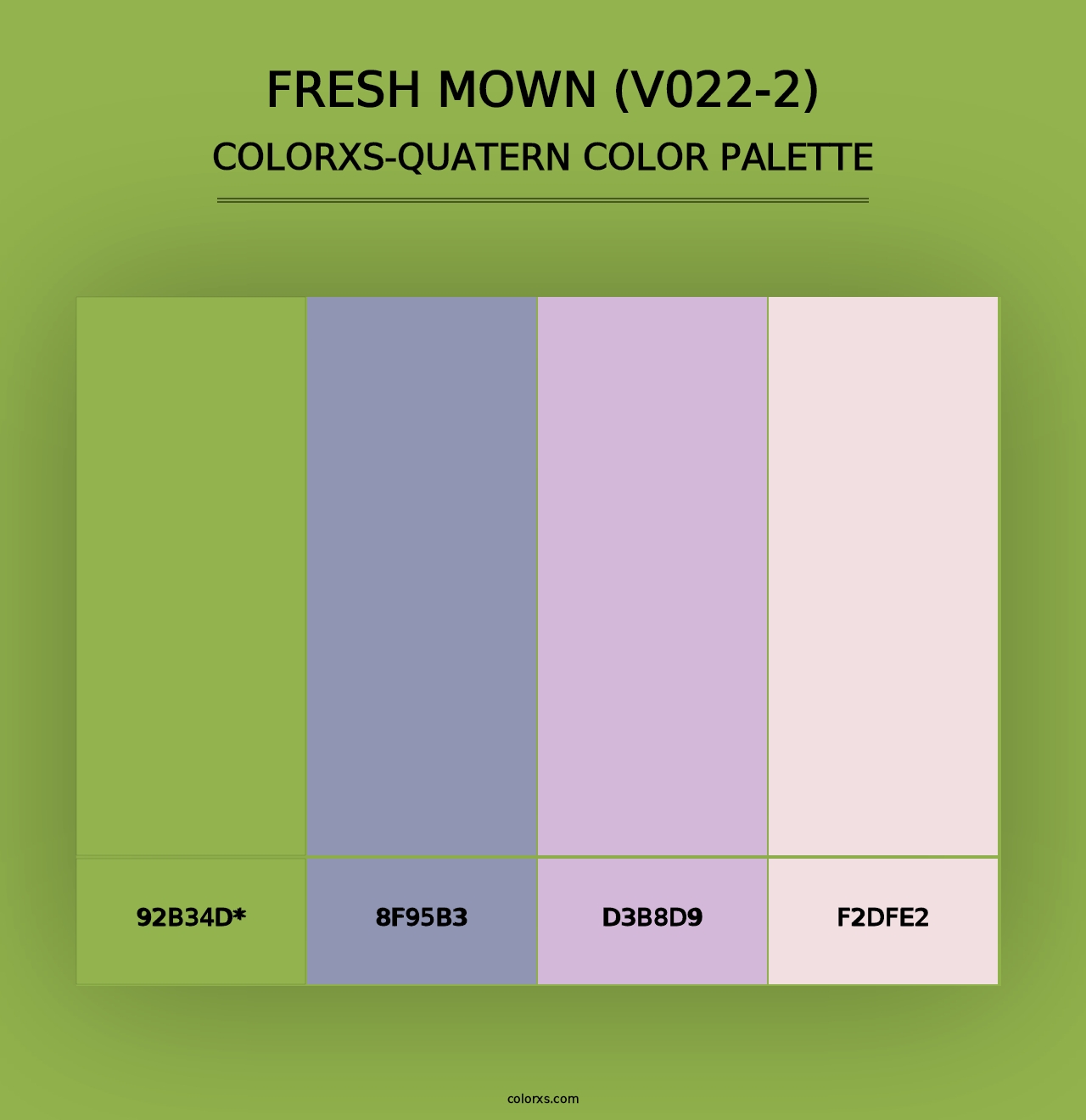 Fresh Mown (V022-2) - Colorxs Quad Palette