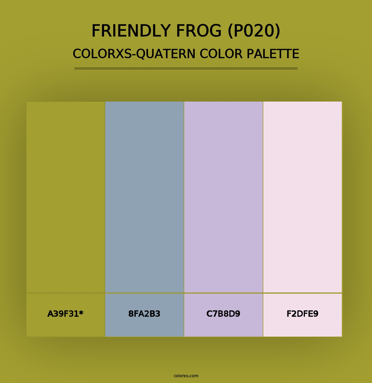 Friendly Frog (P020) - Colorxs Quad Palette