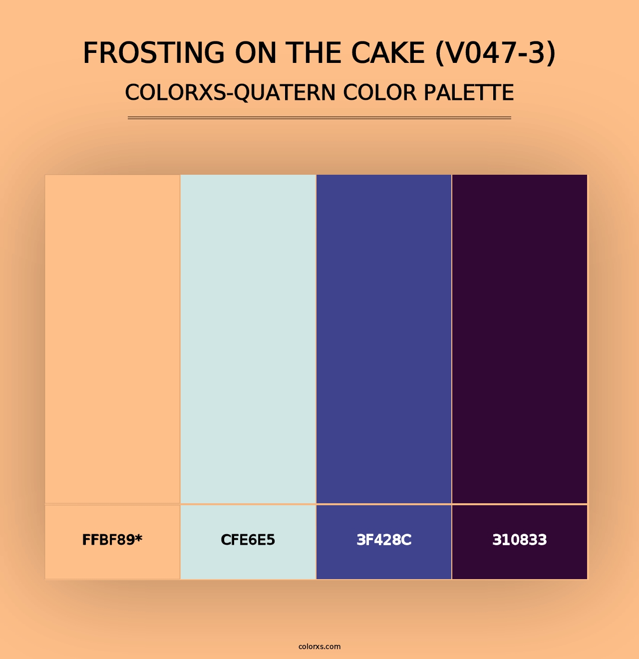 Frosting on the Cake (V047-3) - Colorxs Quad Palette