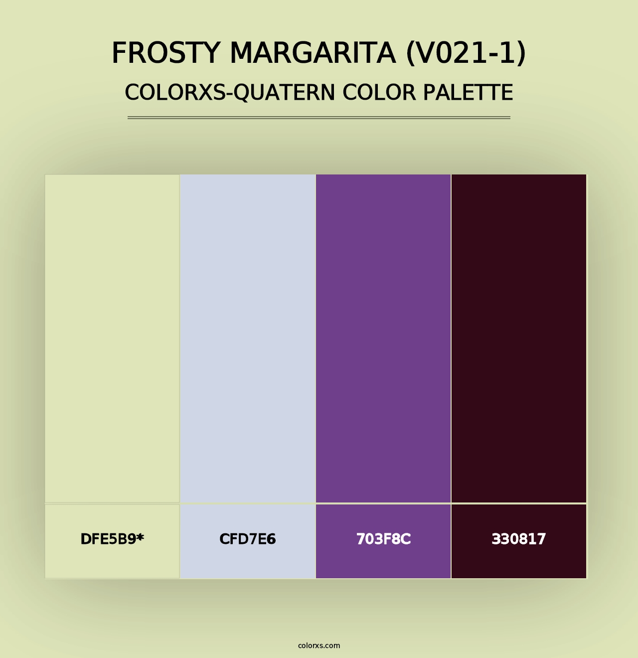 Frosty Margarita (V021-1) - Colorxs Quad Palette