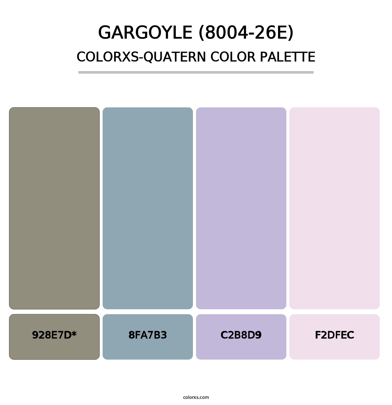 Gargoyle (8004-26E) - Colorxs Quad Palette