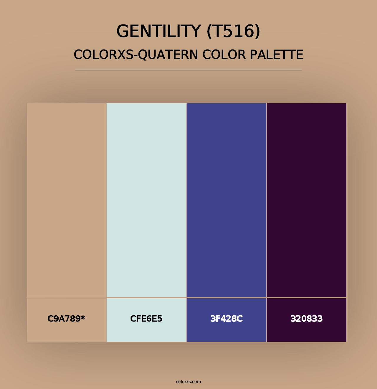 Gentility (T516) - Colorxs Quad Palette