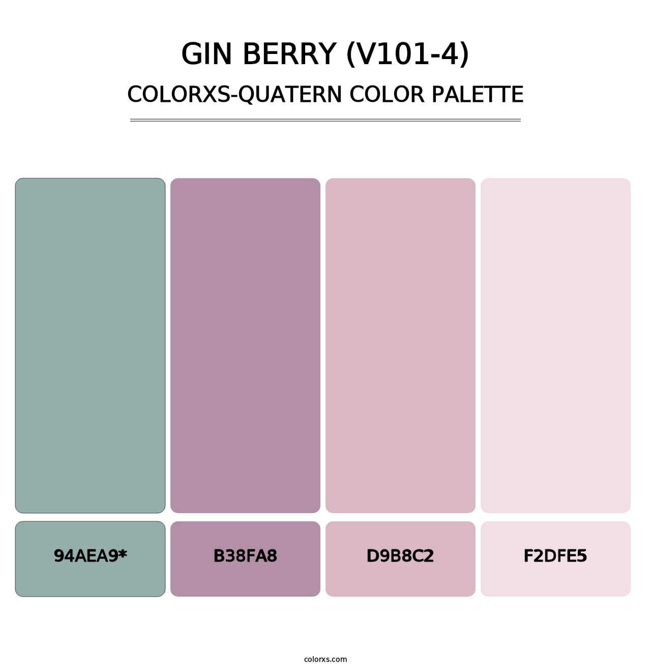 Gin Berry (V101-4) - Colorxs Quad Palette