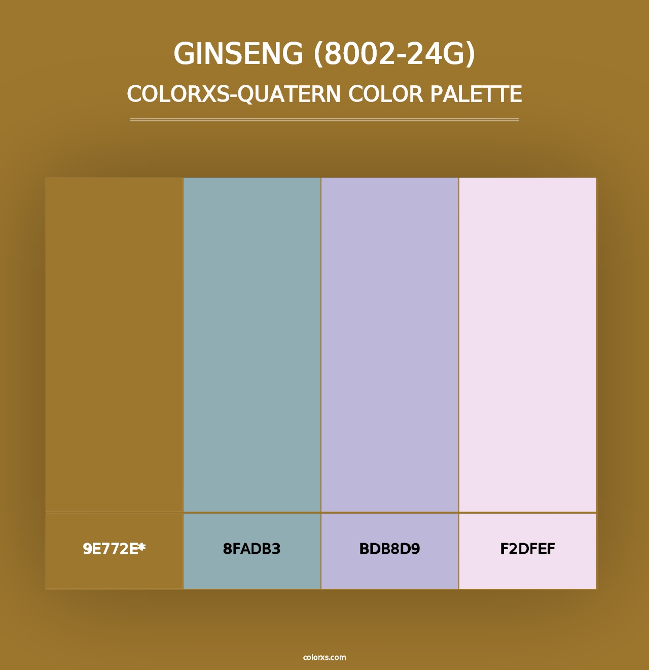 Ginseng (8002-24G) - Colorxs Quad Palette