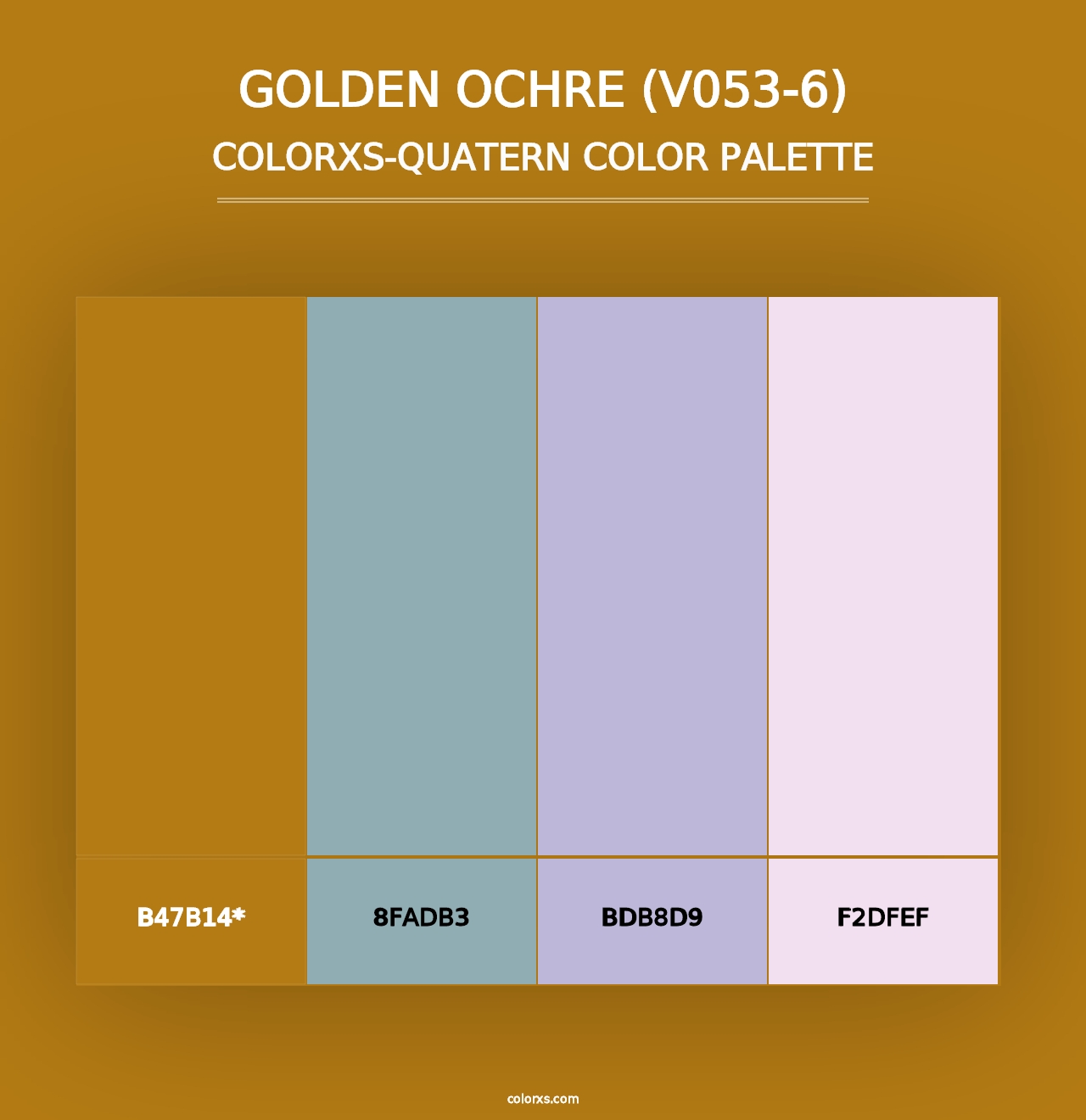 Golden Ochre (V053-6) - Colorxs Quad Palette