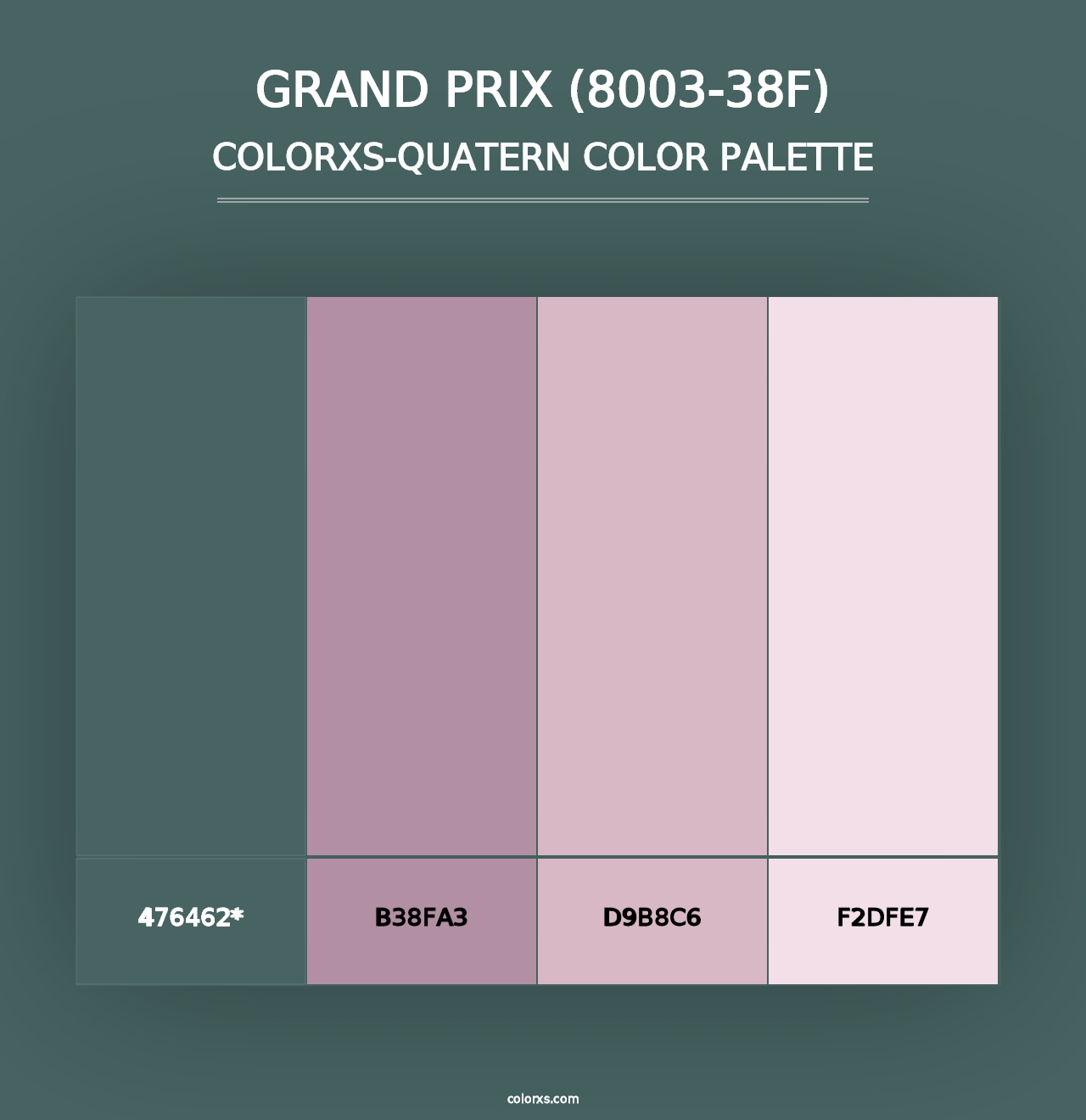 Grand Prix (8003-38F) - Colorxs Quad Palette