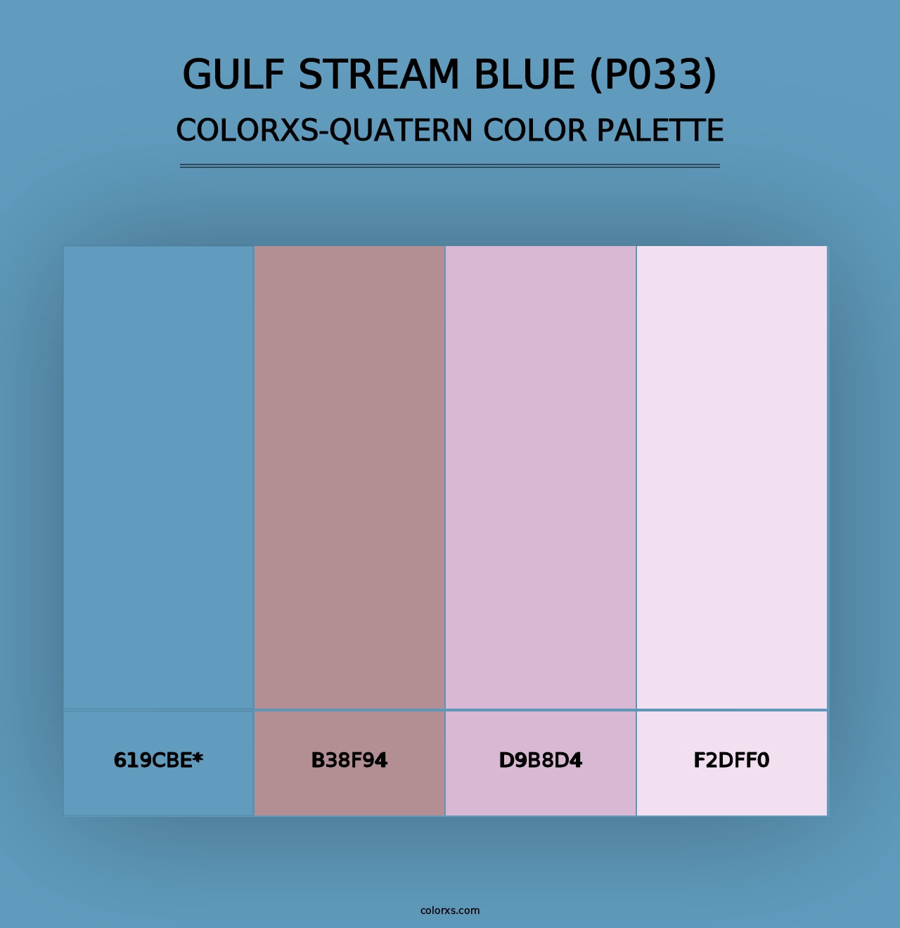 Gulf Stream Blue (P033) - Colorxs Quad Palette