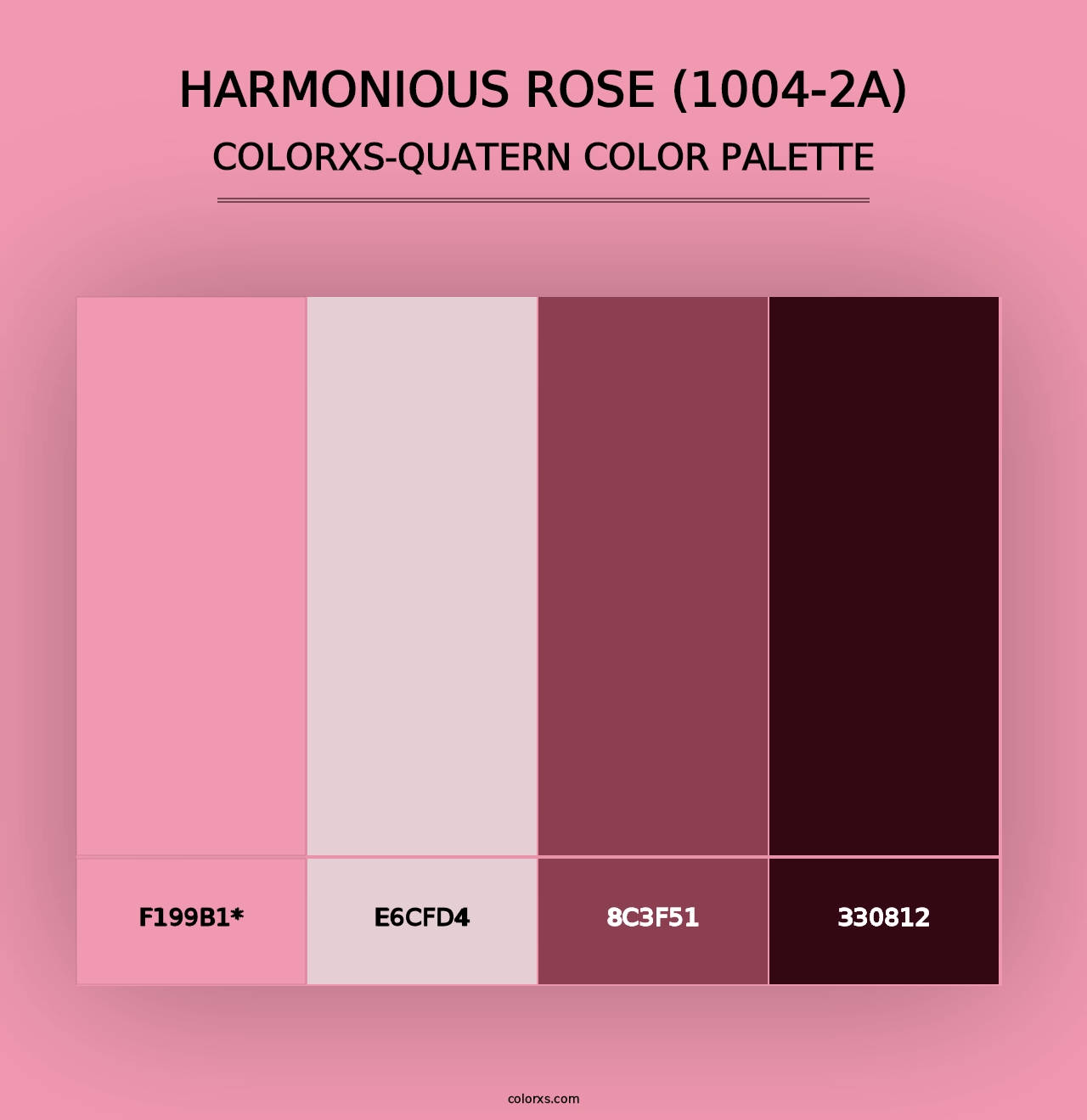 Harmonious Rose (1004-2A) - Colorxs Quad Palette