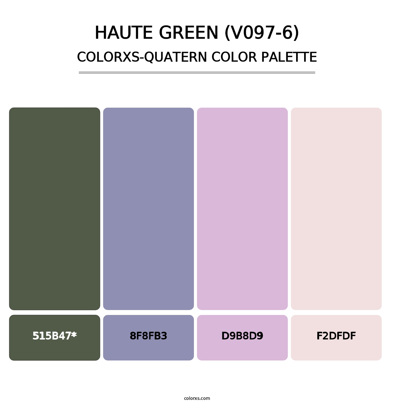 Haute Green (V097-6) - Colorxs Quad Palette