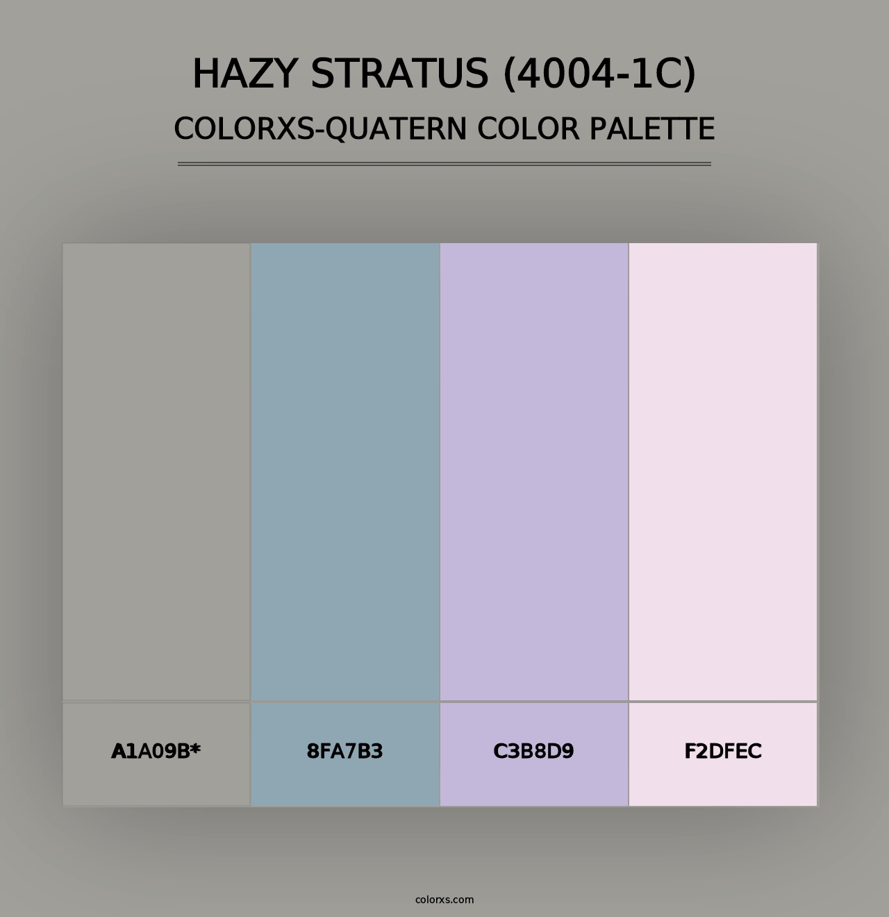 Hazy Stratus (4004-1C) - Colorxs Quad Palette