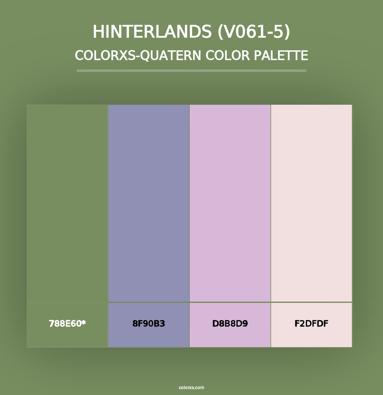 Hinterlands (V061-5) - Colorxs Quad Palette