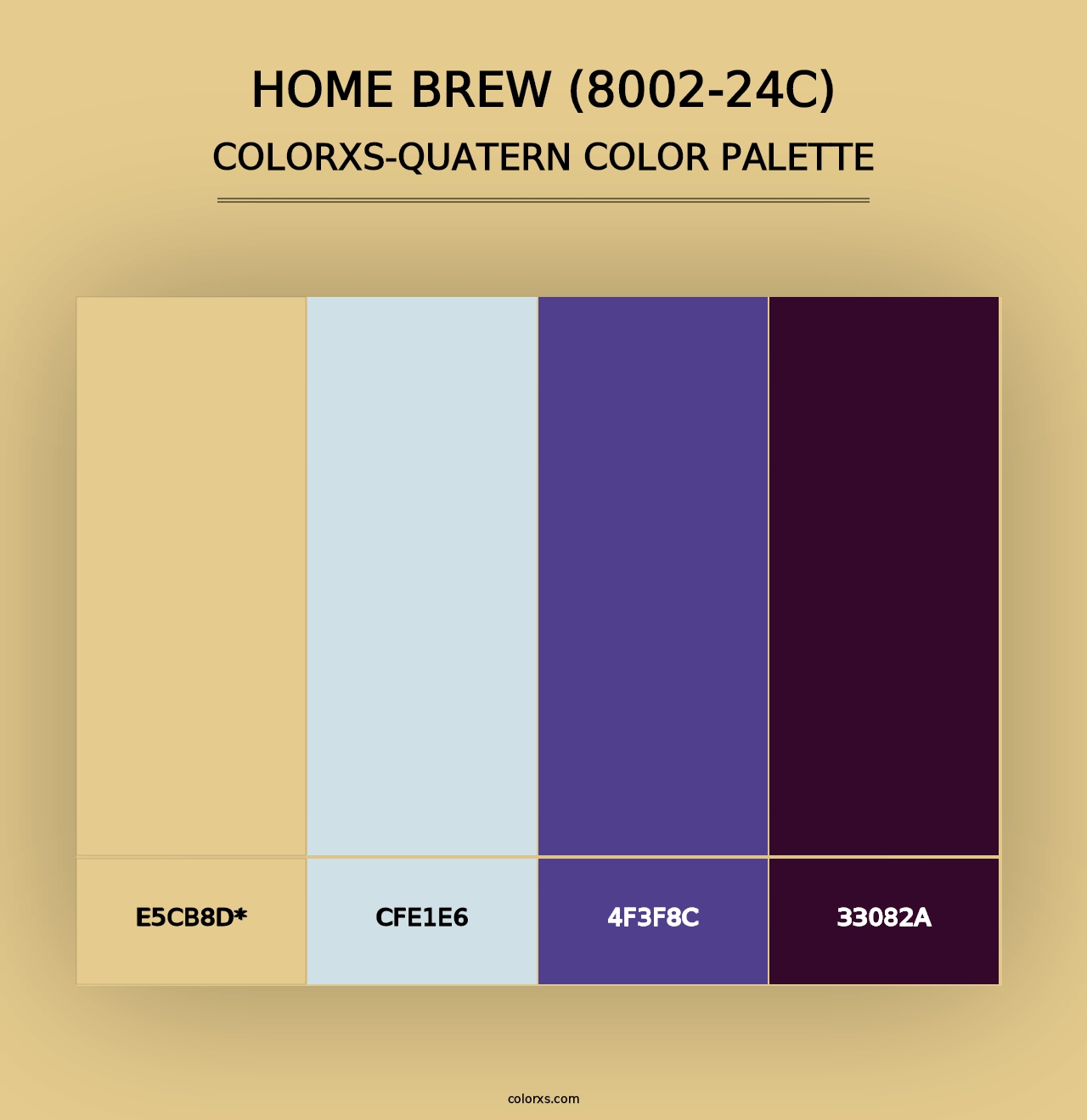 Home Brew (8002-24C) - Colorxs Quad Palette