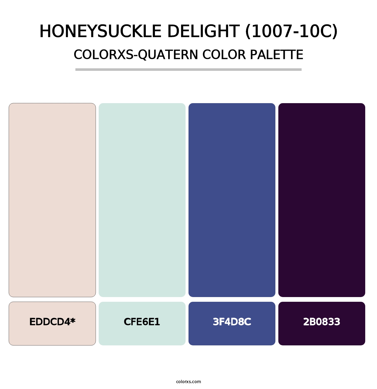 Honeysuckle Delight (1007-10C) - Colorxs Quad Palette