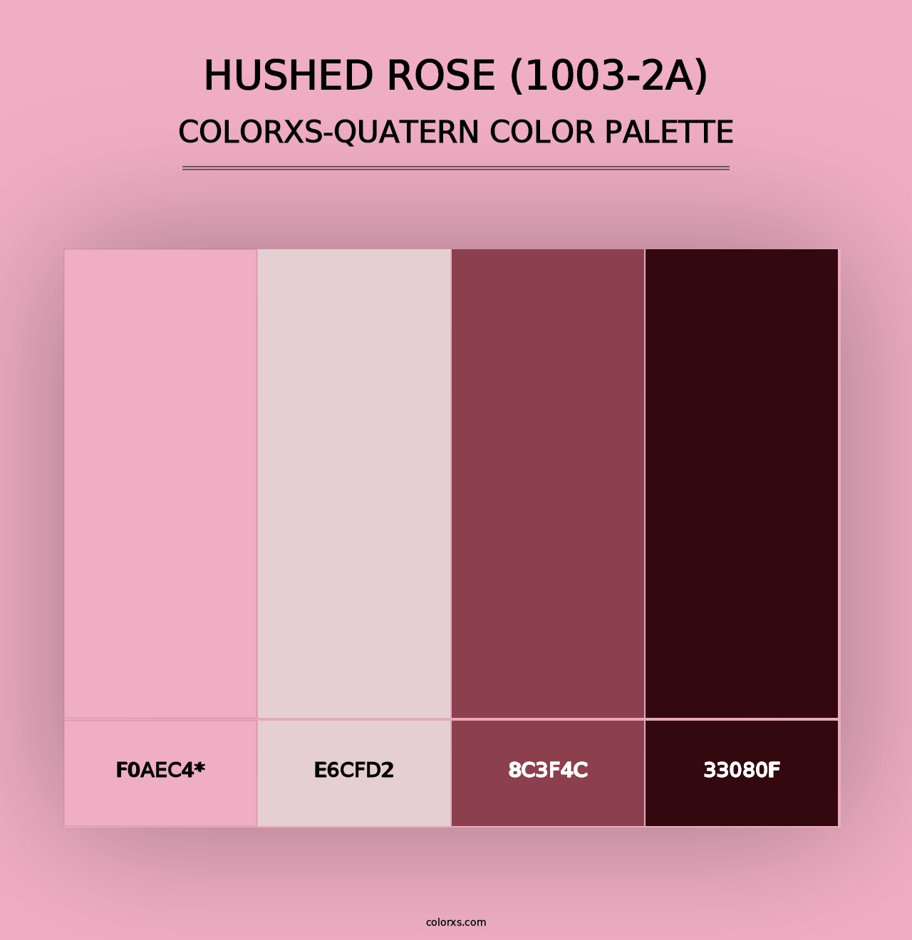 Hushed Rose (1003-2A) - Colorxs Quad Palette