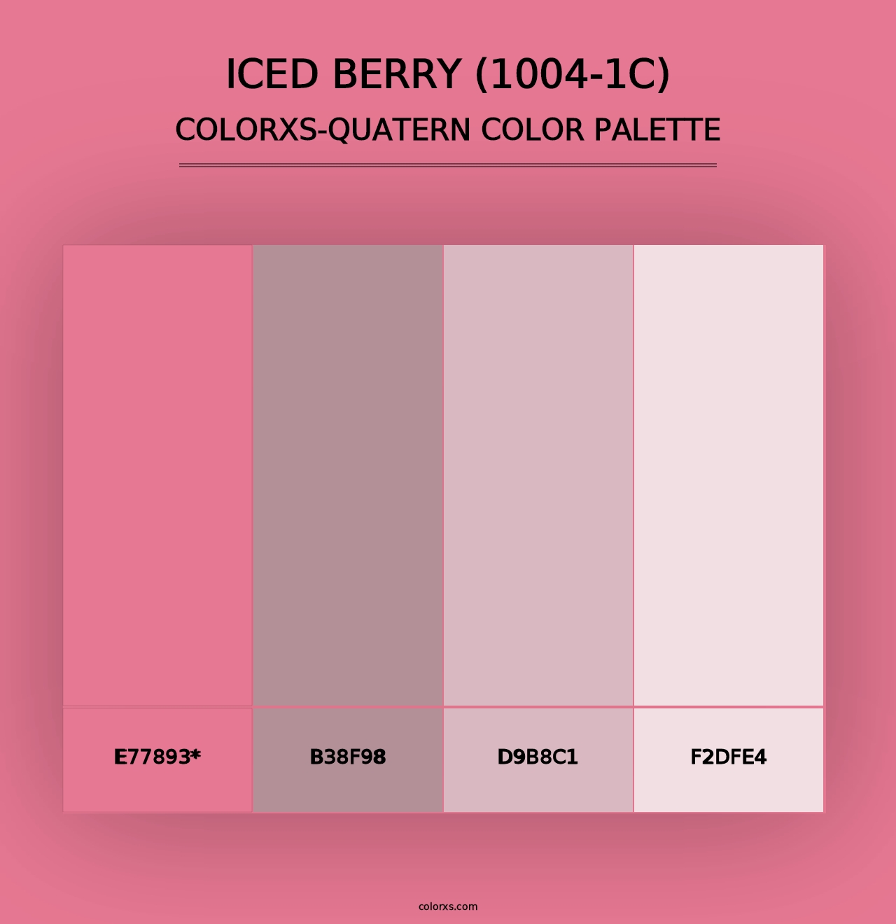 Iced Berry (1004-1C) - Colorxs Quad Palette