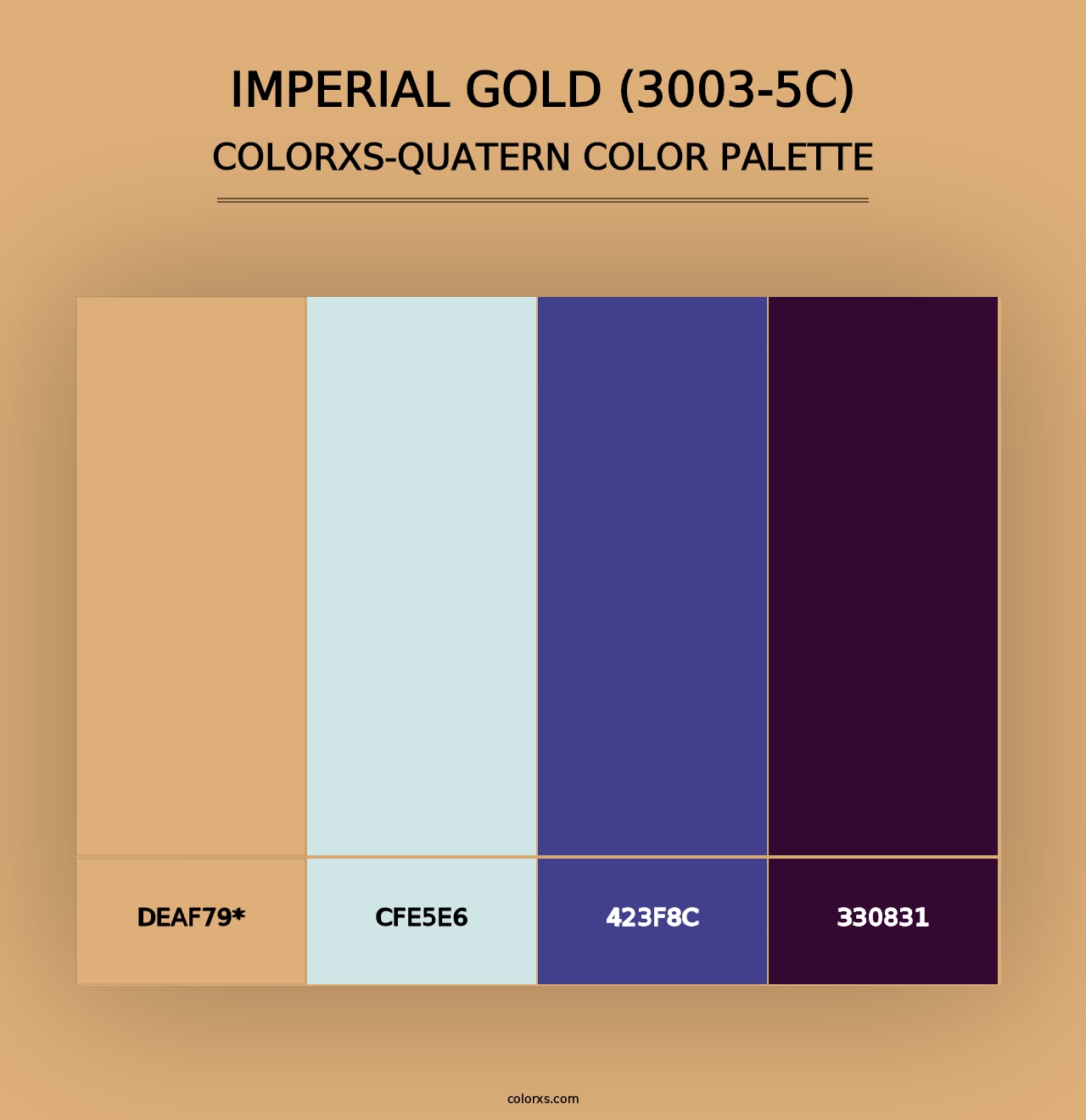 Imperial Gold (3003-5C) - Colorxs Quad Palette