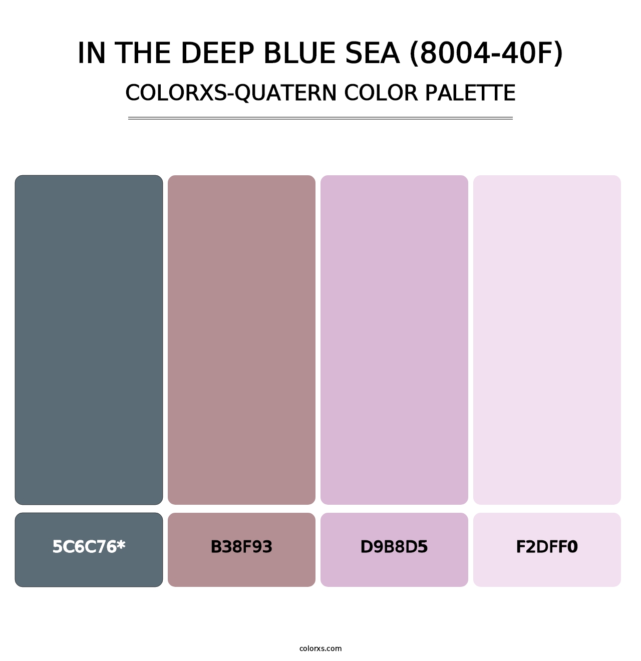 In the Deep Blue Sea (8004-40F) - Colorxs Quad Palette