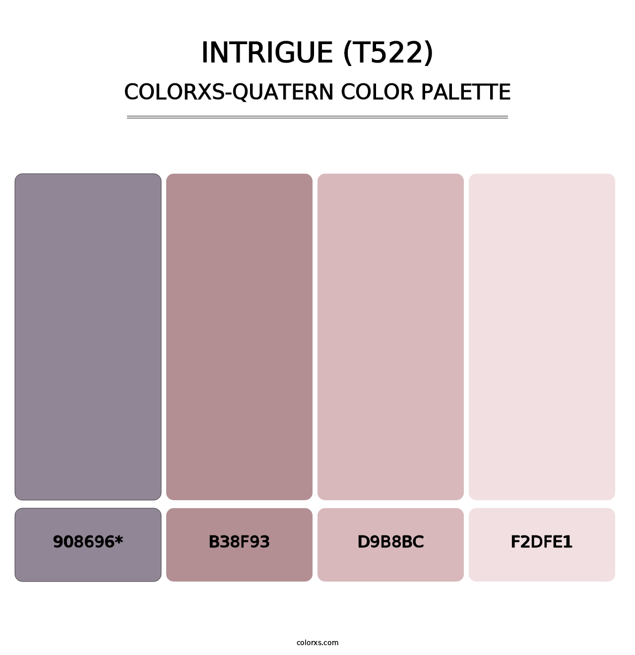 Intrigue (T522) - Colorxs Quad Palette