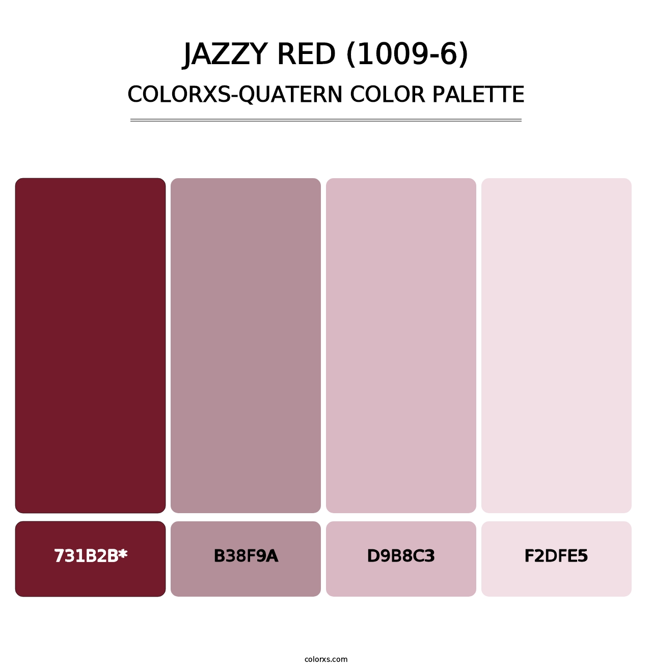 Jazzy Red (1009-6) - Colorxs Quad Palette