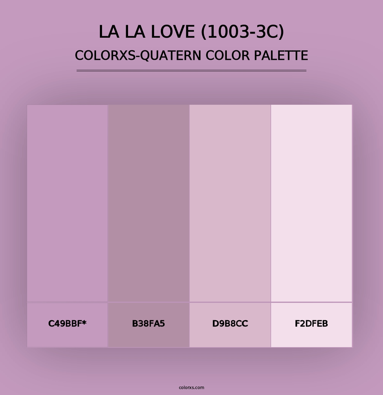 La La Love (1003-3C) - Colorxs Quad Palette