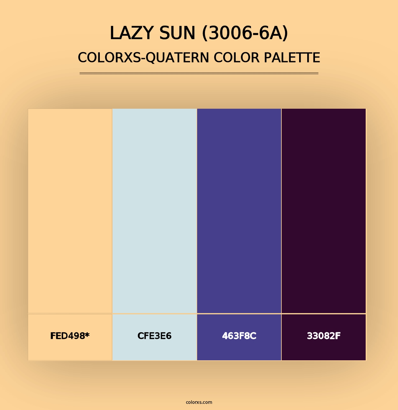 Lazy Sun (3006-6A) - Colorxs Quad Palette