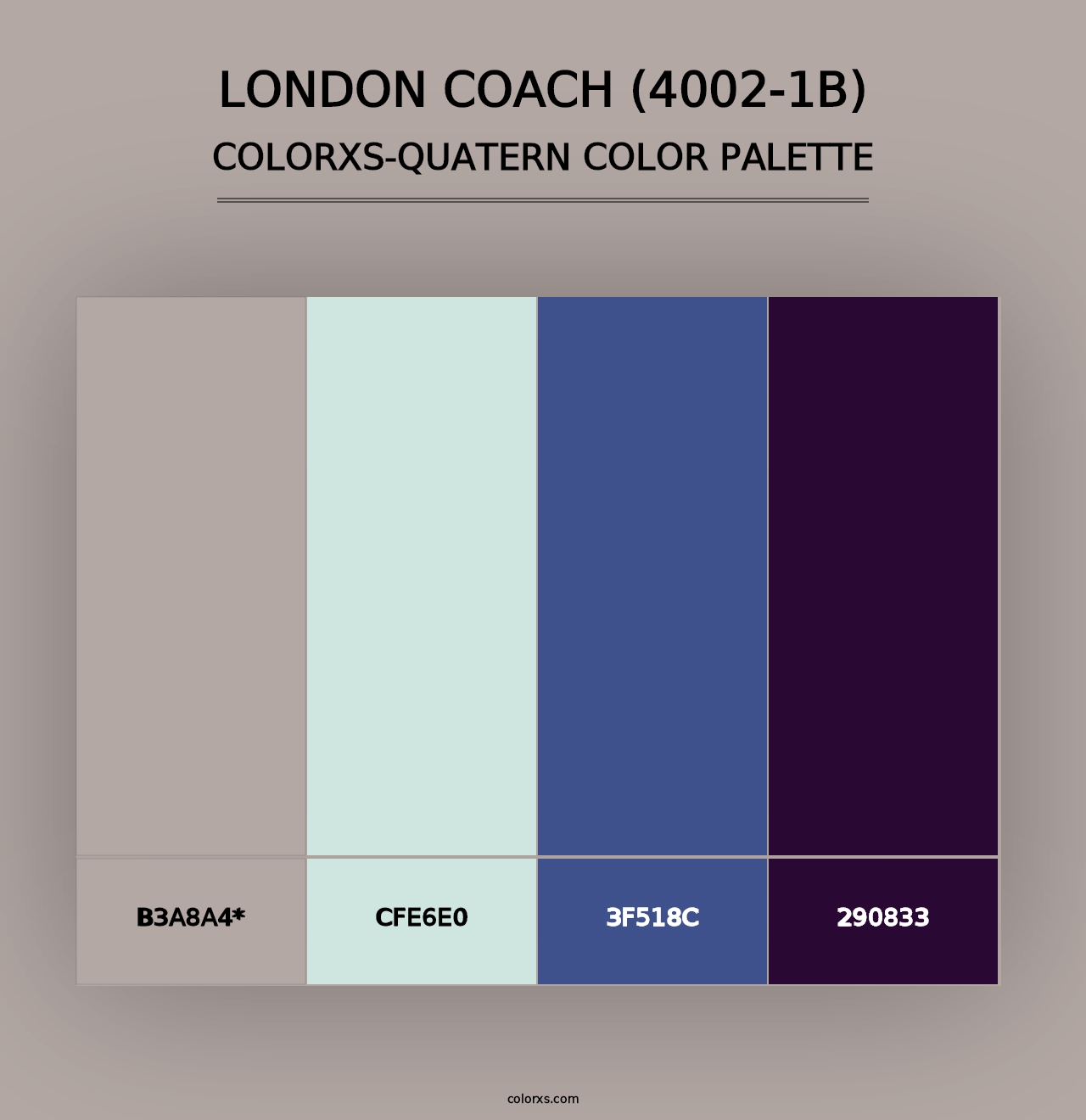 London Coach (4002-1B) - Colorxs Quad Palette