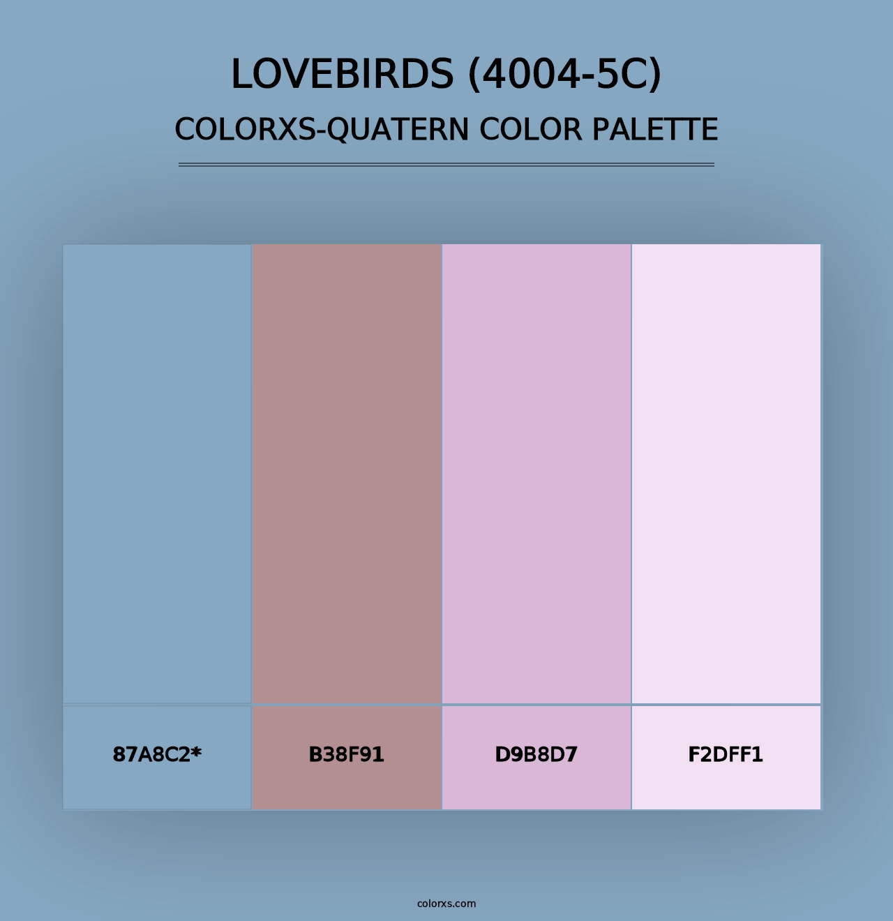 Lovebirds (4004-5C) - Colorxs Quad Palette