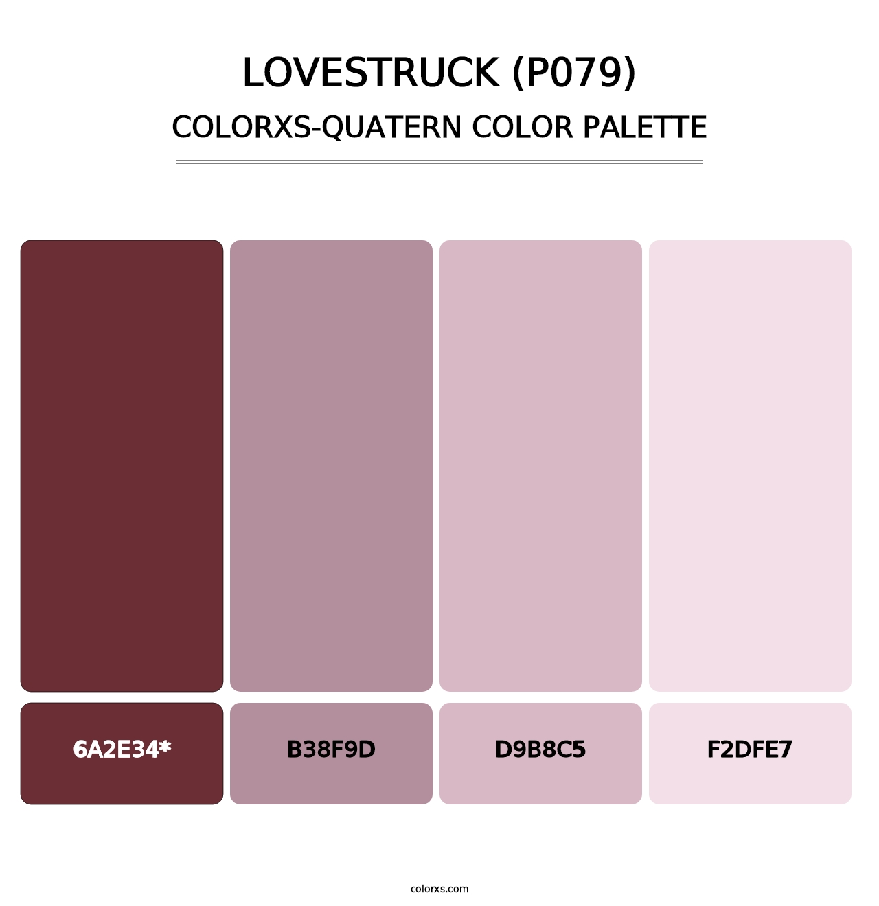 Lovestruck (P079) - Colorxs Quad Palette