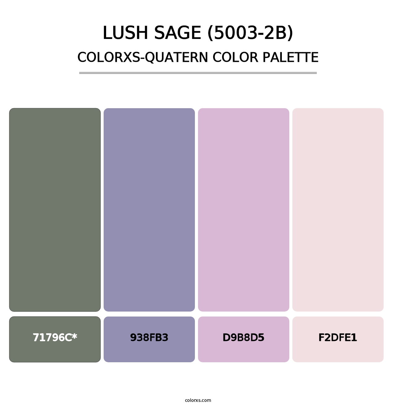 Lush Sage (5003-2B) - Colorxs Quad Palette