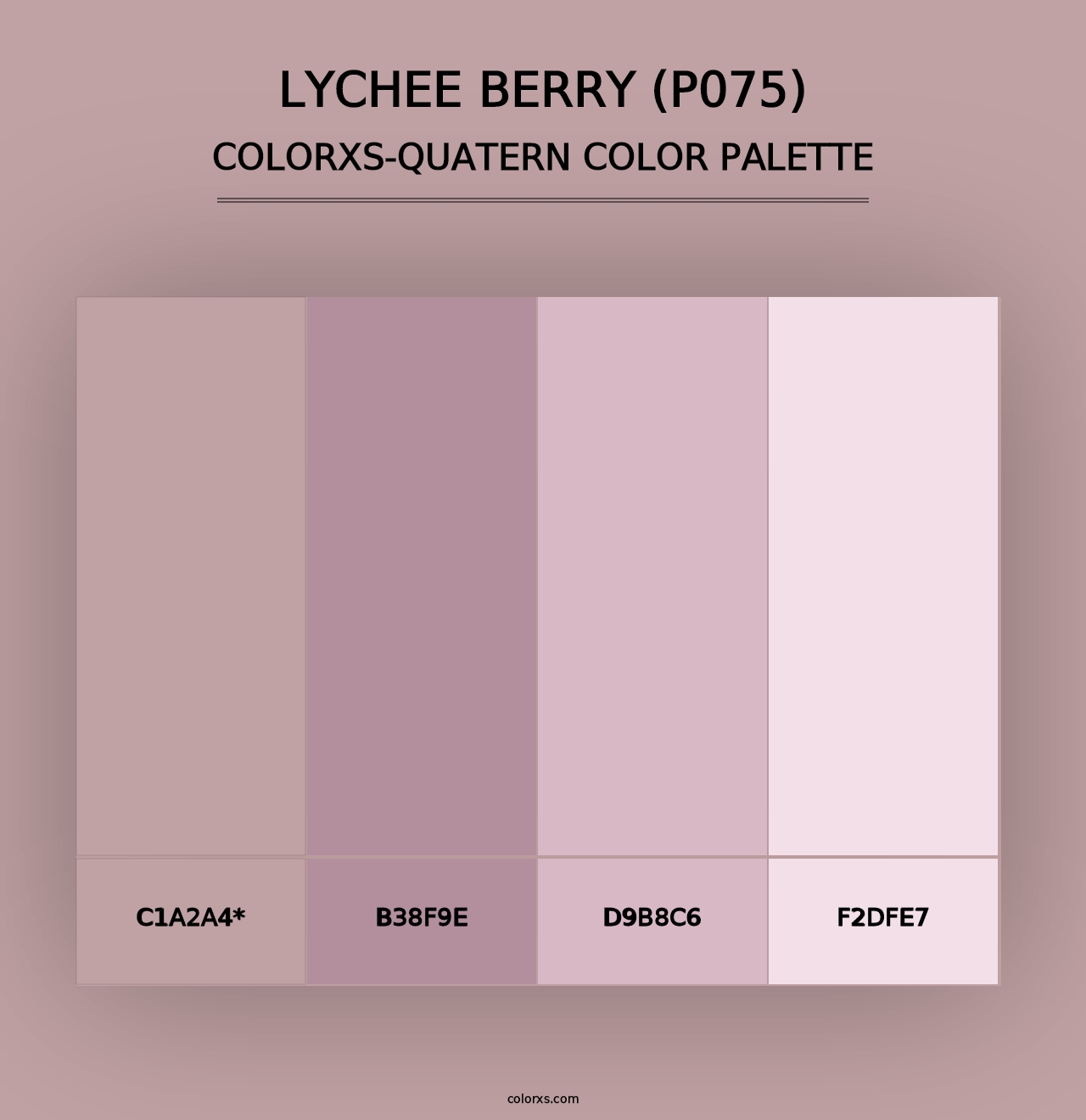 Lychee Berry (P075) - Colorxs Quad Palette