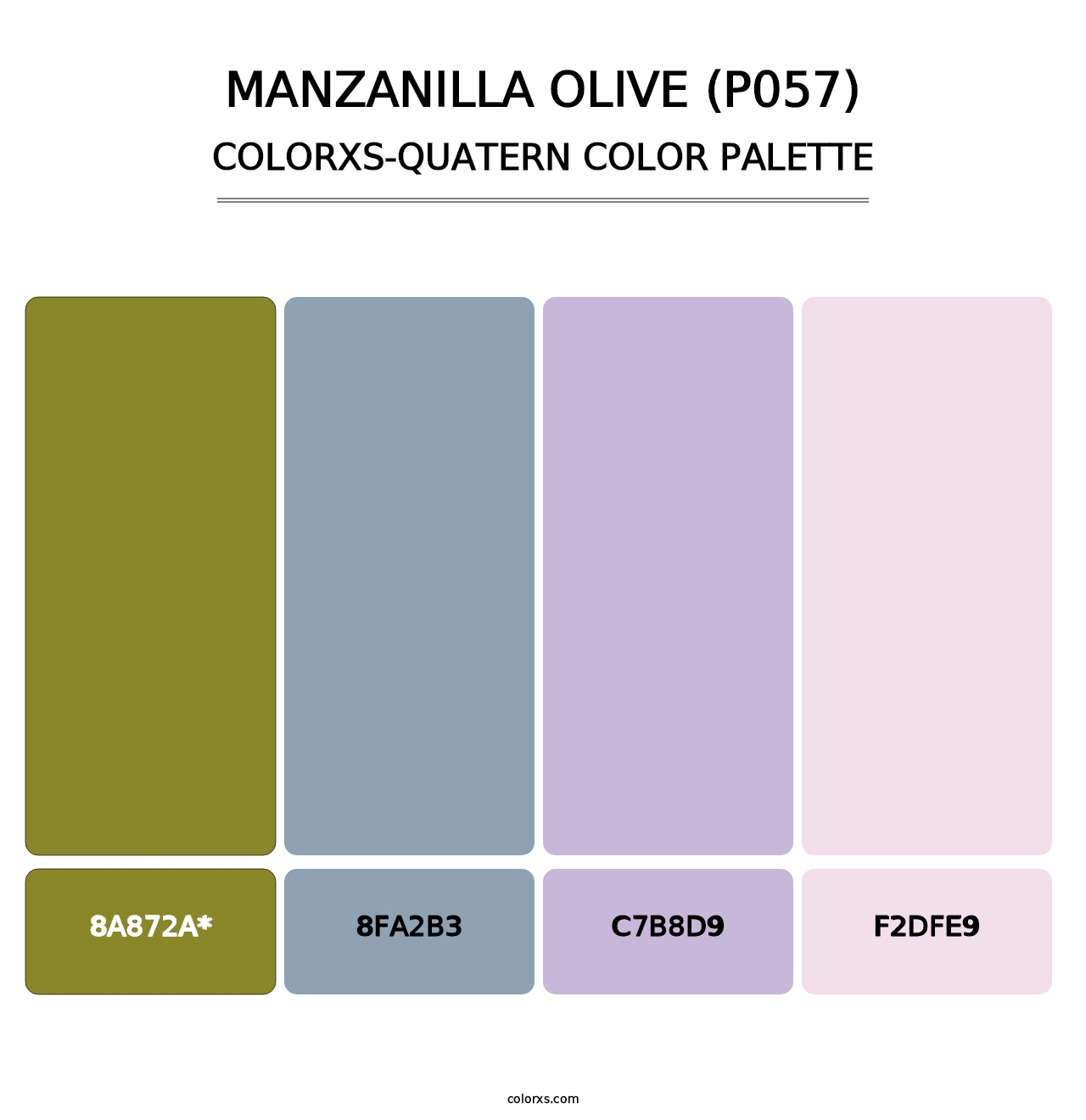 Manzanilla Olive (P057) - Colorxs Quad Palette