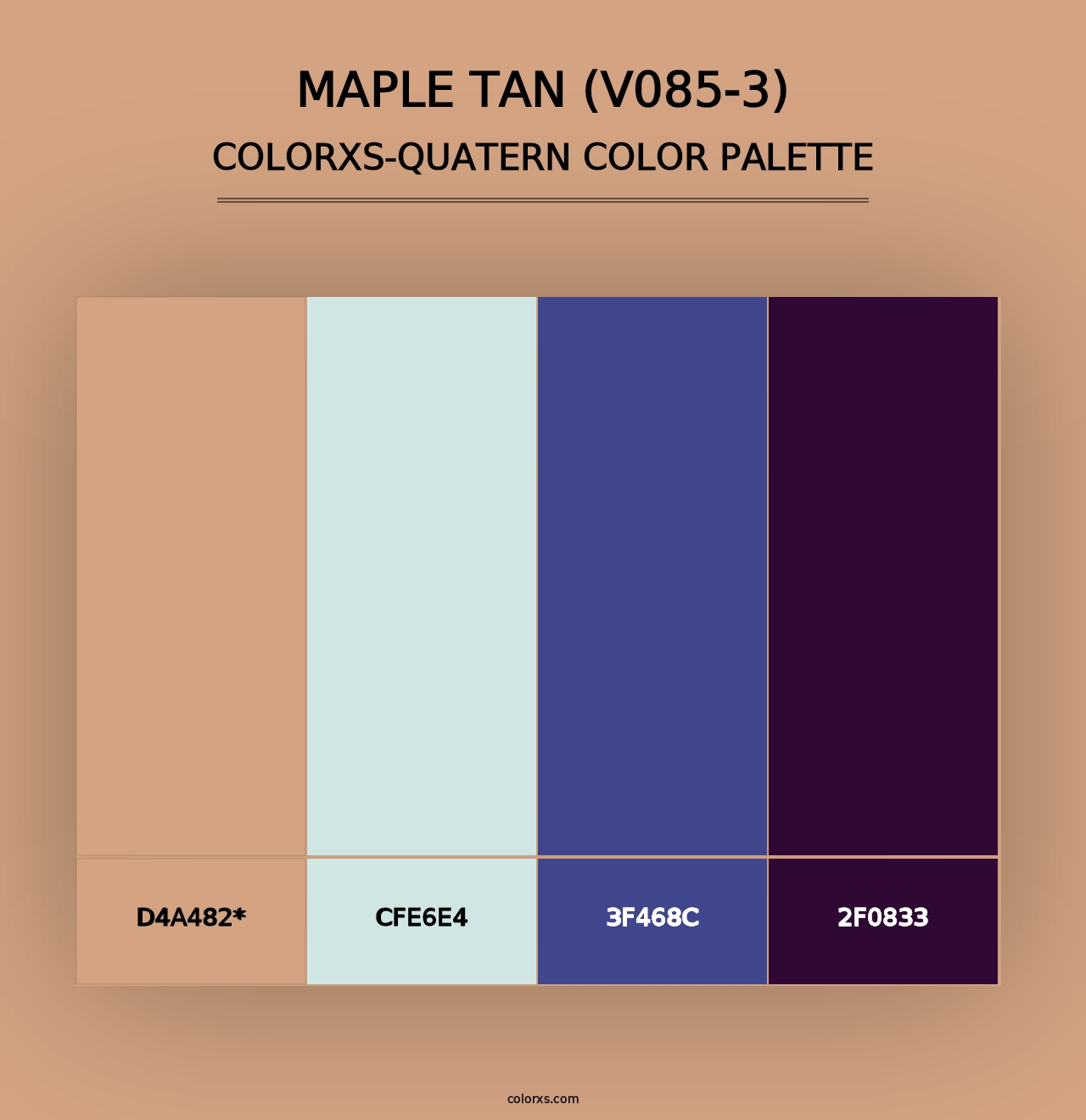 Maple Tan (V085-3) - Colorxs Quad Palette