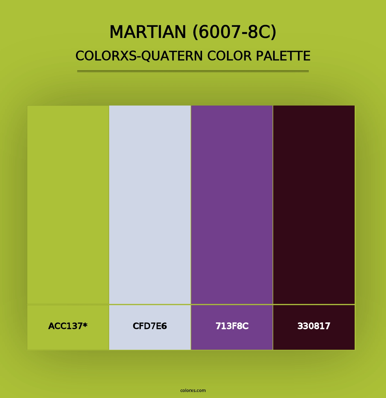 Martian (6007-8C) - Colorxs Quad Palette