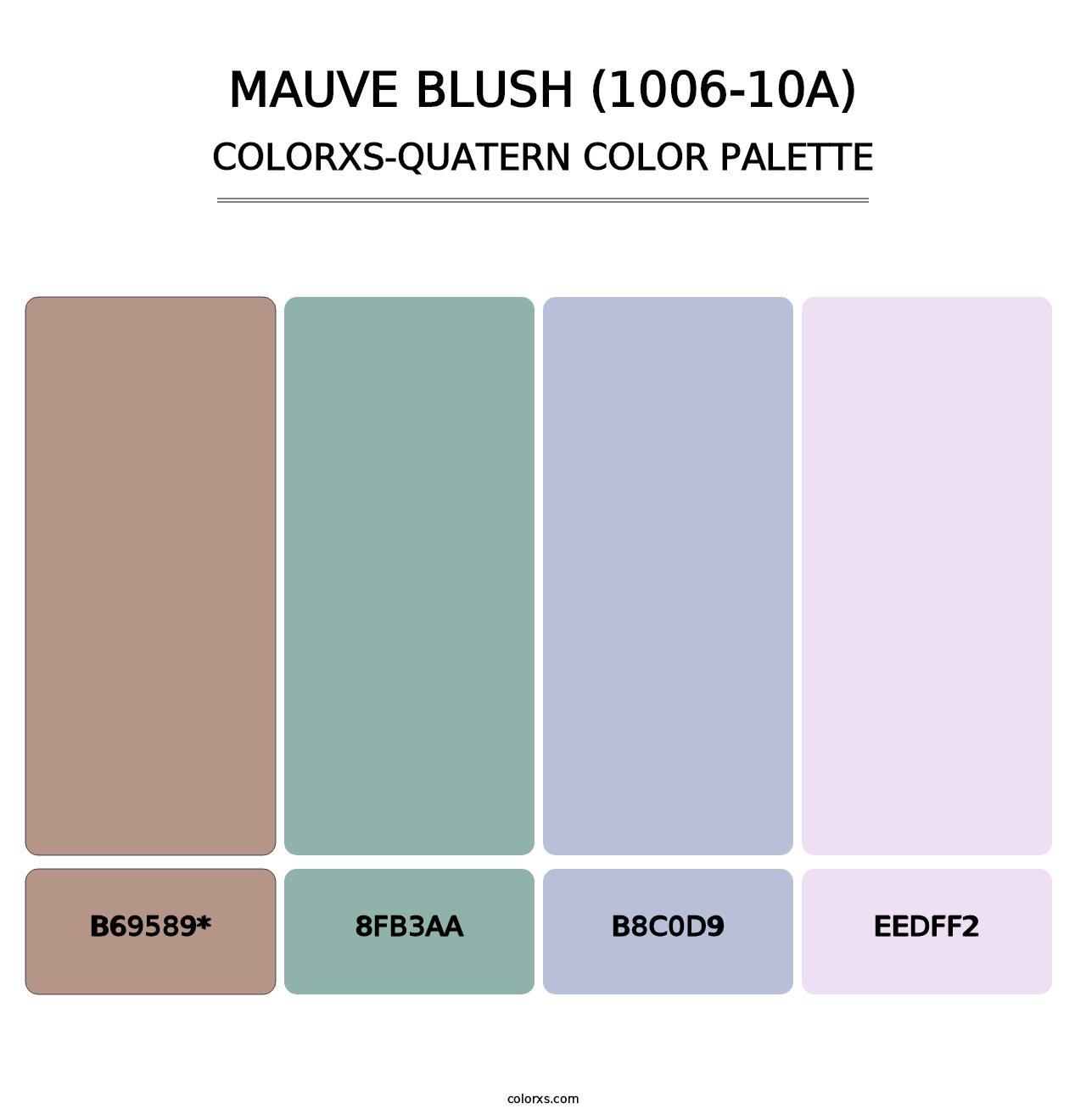 Mauve Blush (1006-10A) - Colorxs Quad Palette