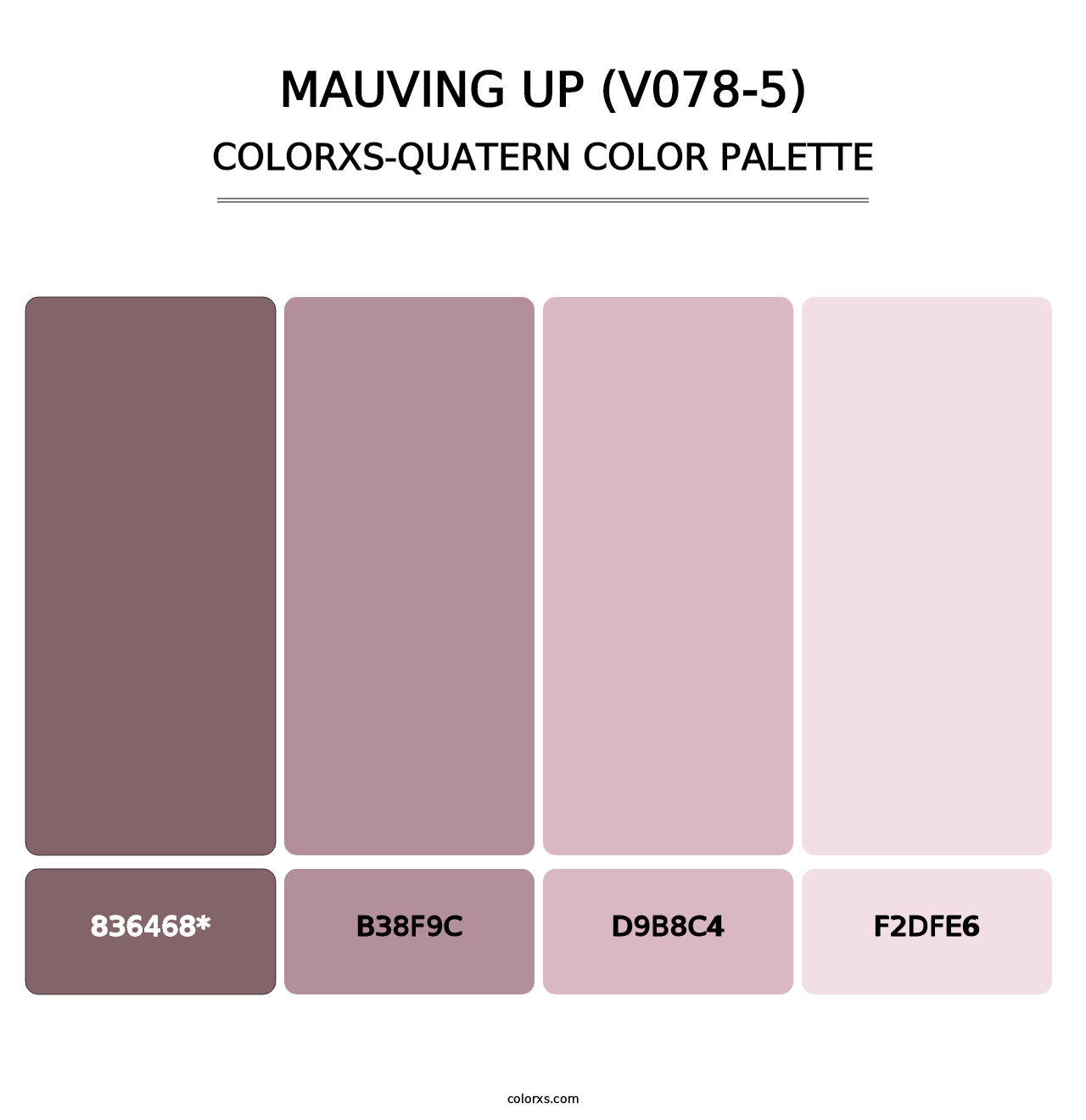 Mauving Up (V078-5) - Colorxs Quad Palette