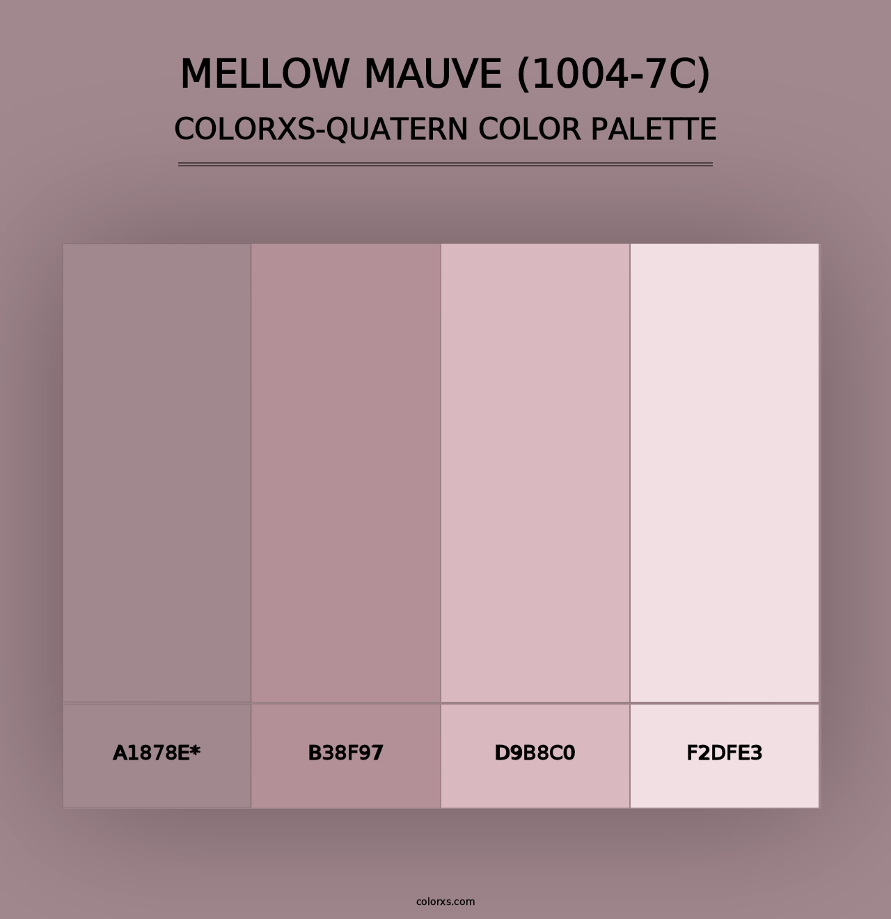 Mellow Mauve (1004-7C) - Colorxs Quad Palette